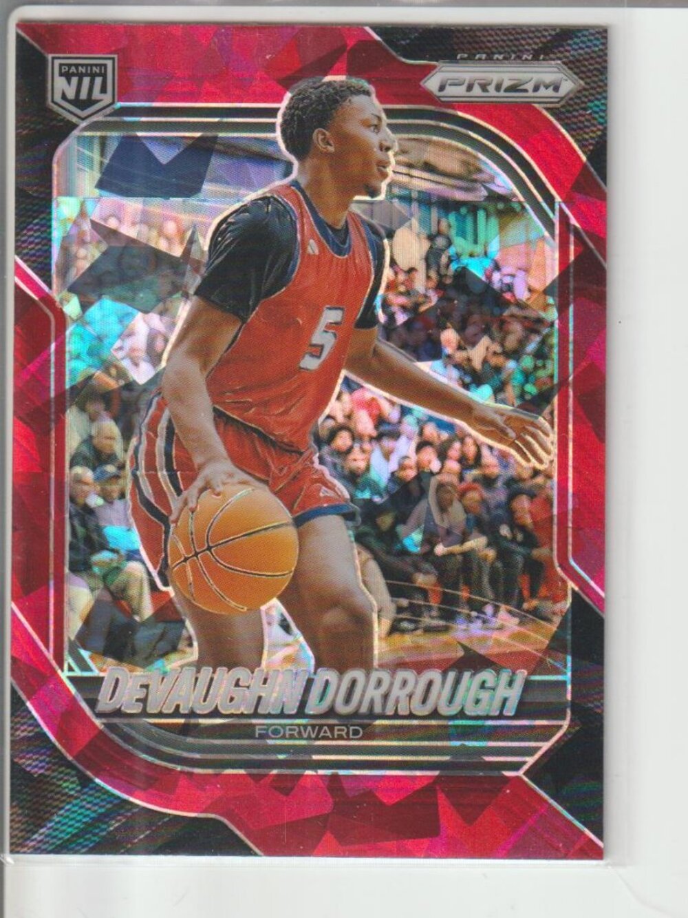 Devaughn Dorrough 2025-26 Panini Prizm Red Ice Prizm NIL Basketball #116